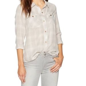 Calvin Klein Jeans | Gray Plaid Button Down-K10
